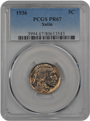 1936  Satin Buffalo PCGS PR 67