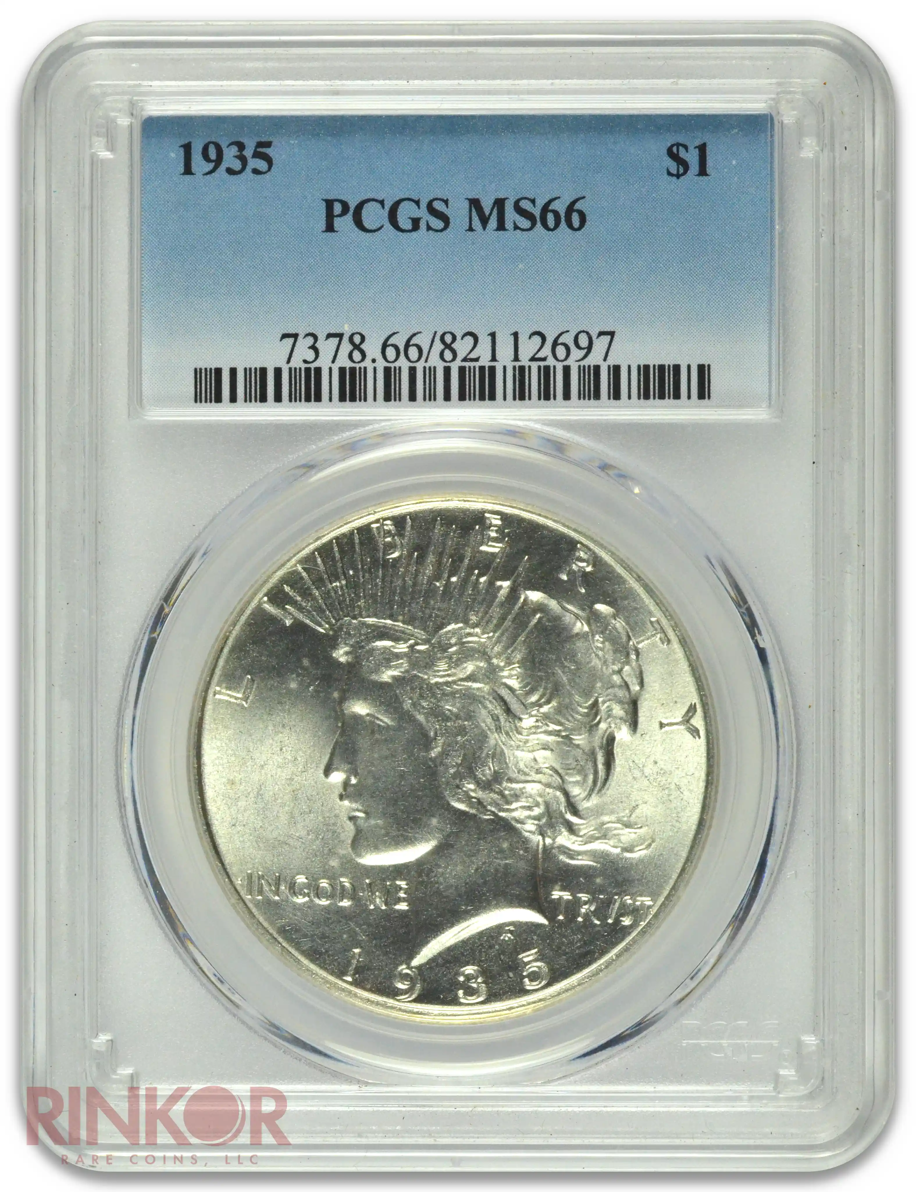 1935 $1 PCGS MS 66