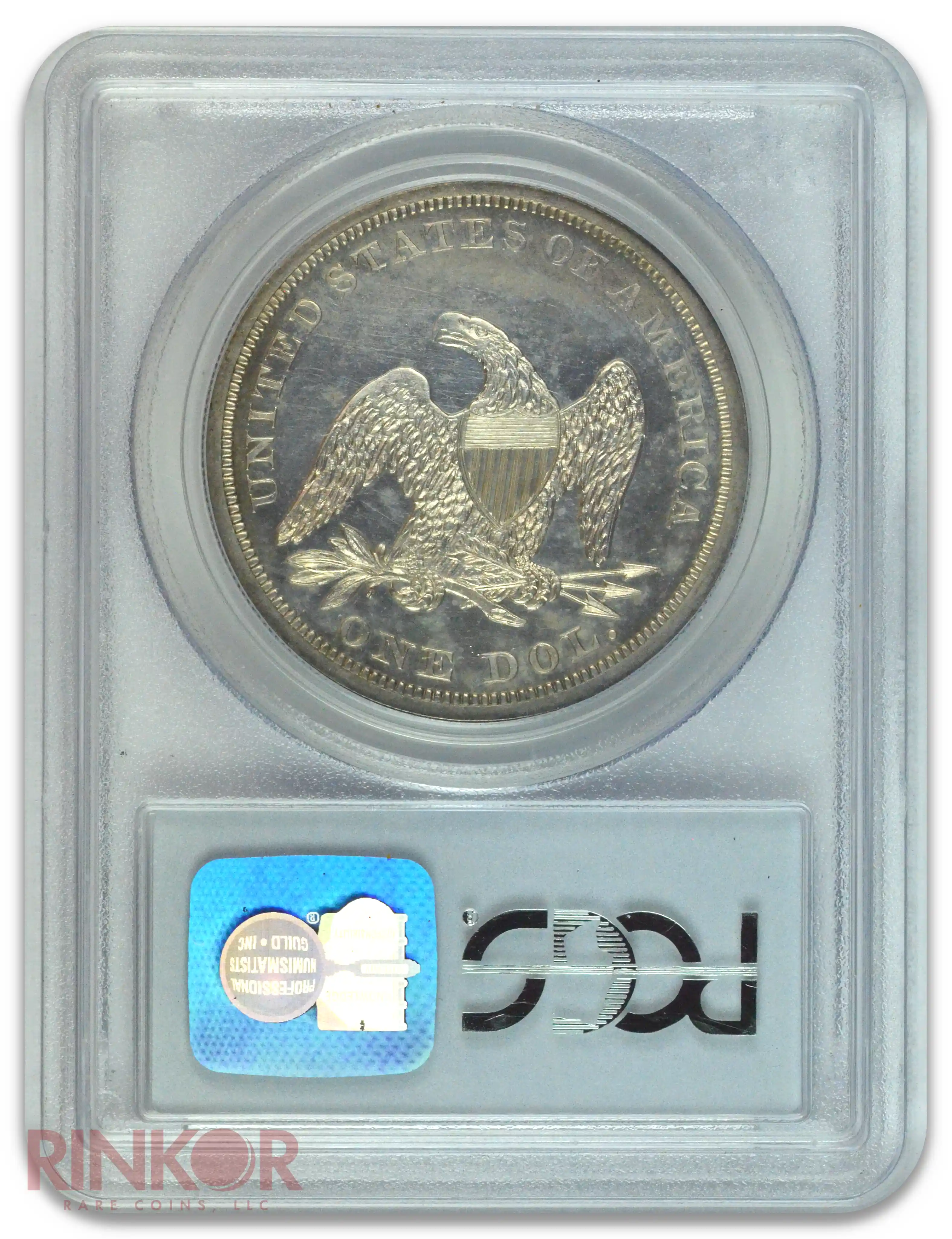 1864 $1 Seated Dollar PCGS PR 63 CAM