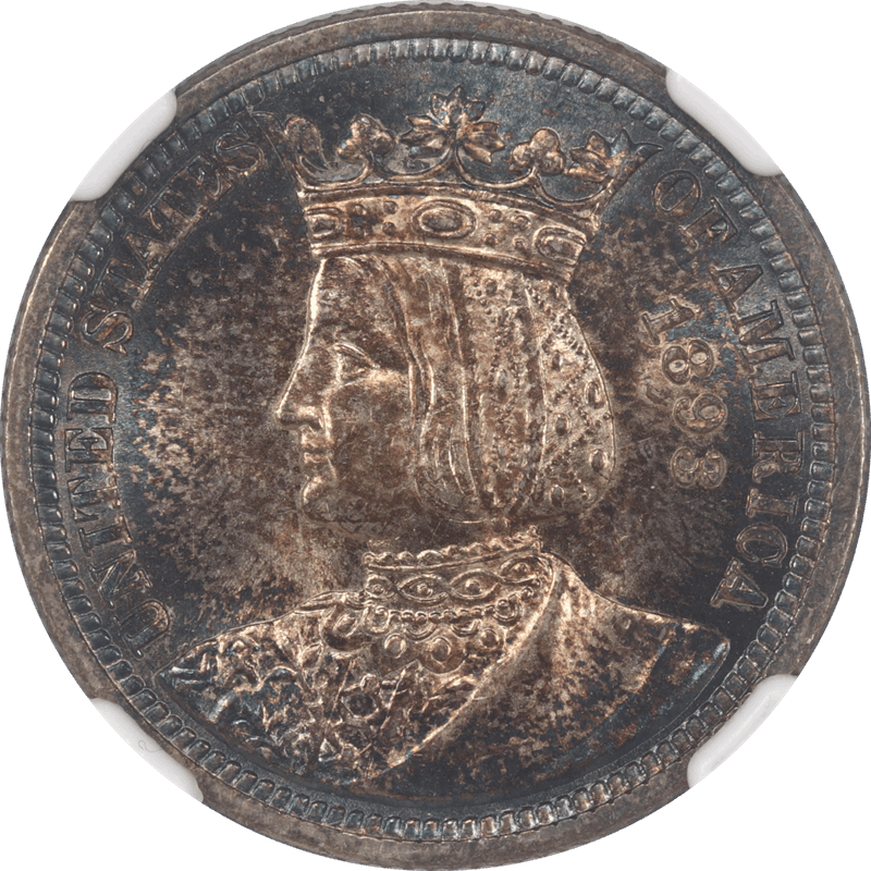 1893 Isabella Quarter 25c, NGC MS 65 - Nice Original Coin