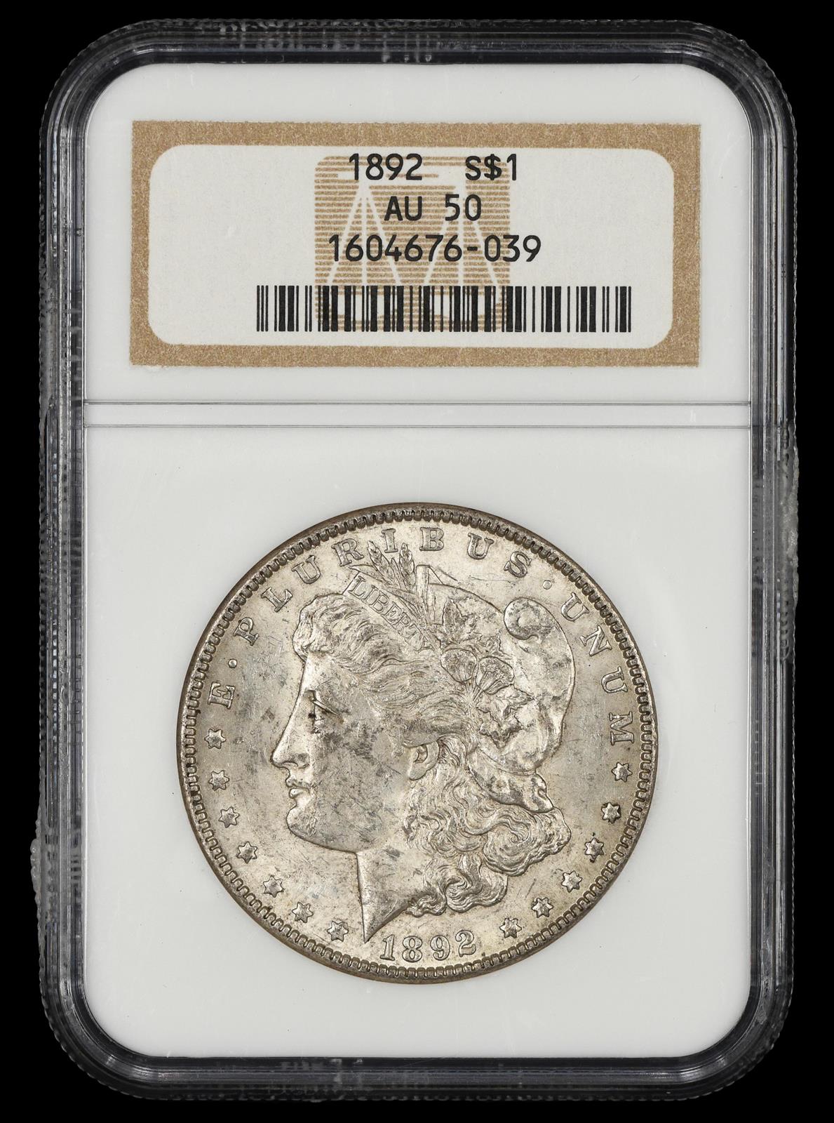 1892 $1 NGC AU-50