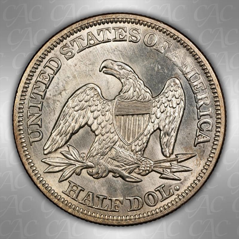 1855 50C Arrows  CACG MS 64