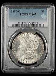 1880 O $1 PCGS MS62