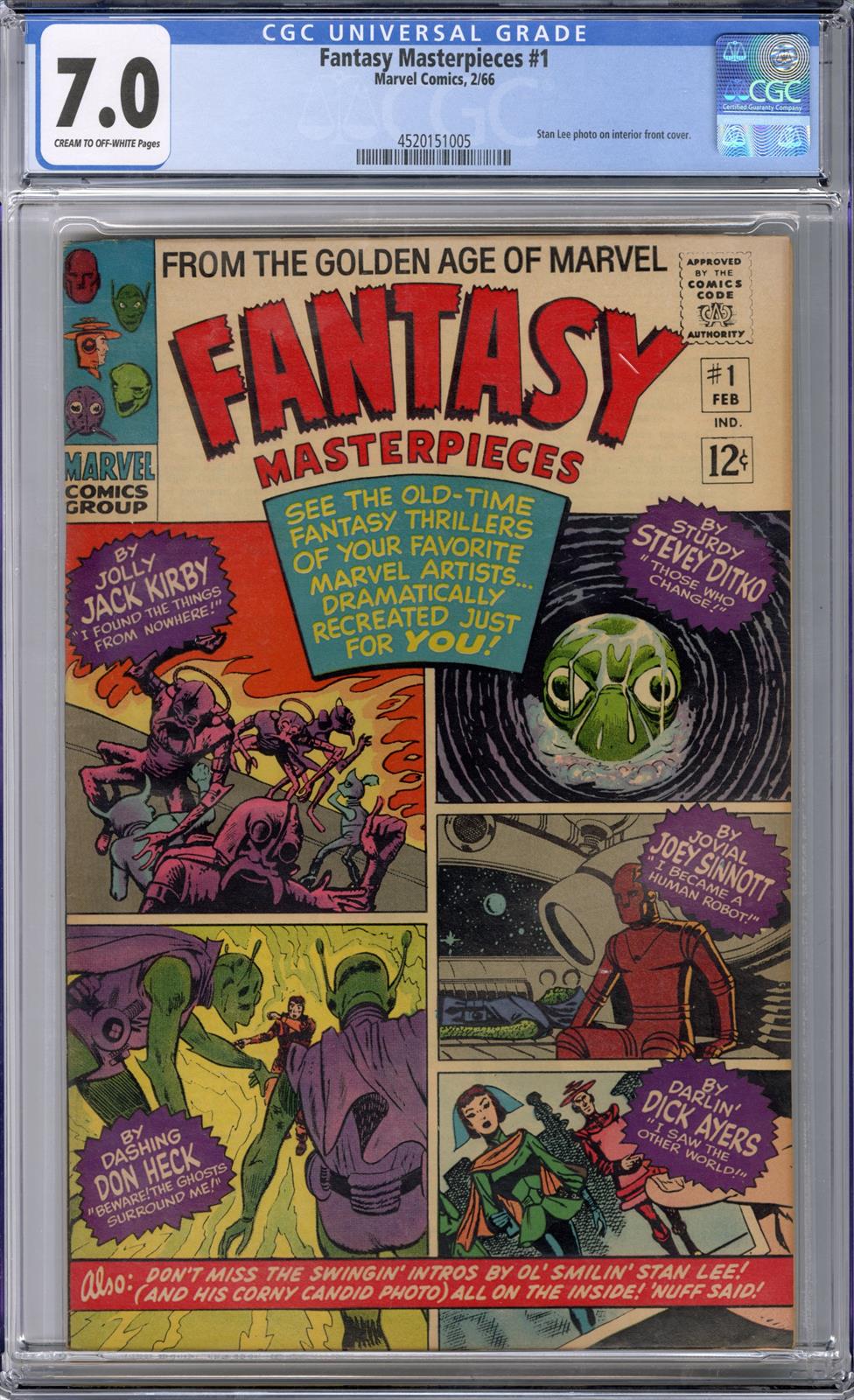 Fantasy Masterpieces #1 CGC 7.0 7.0