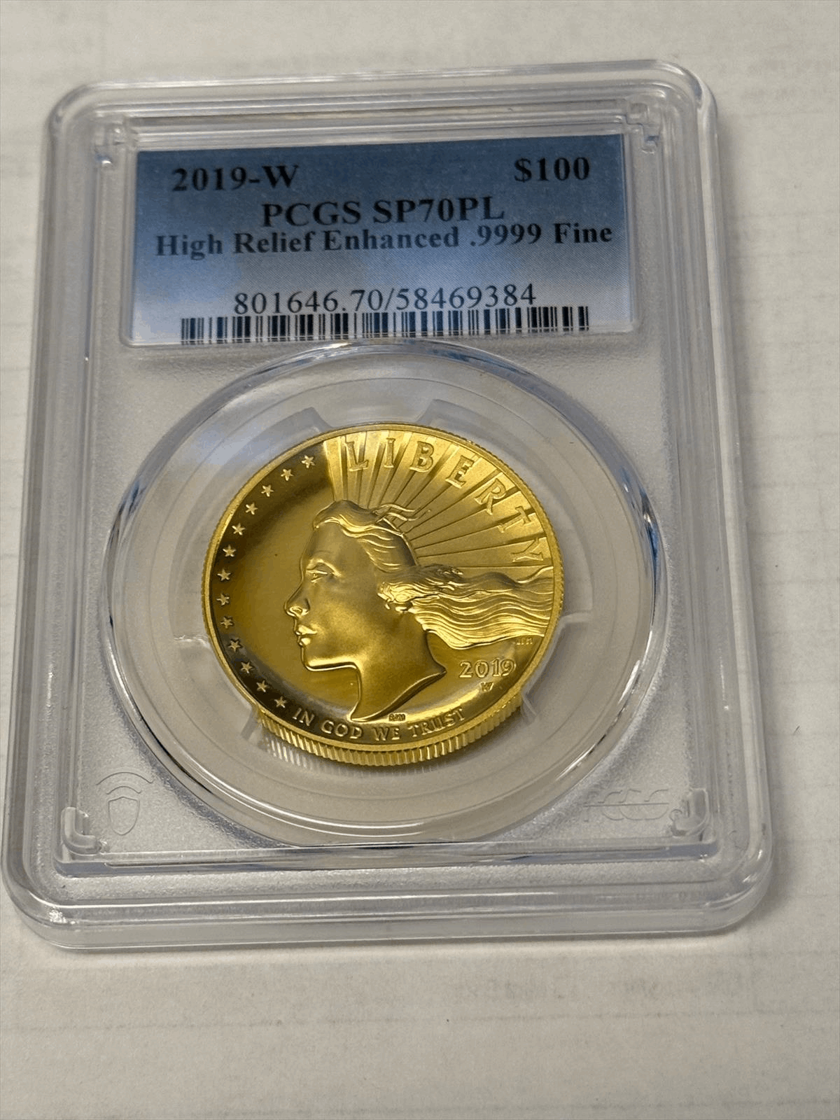 2019-100-gold-high-relief-pcgs-sp-70-pl