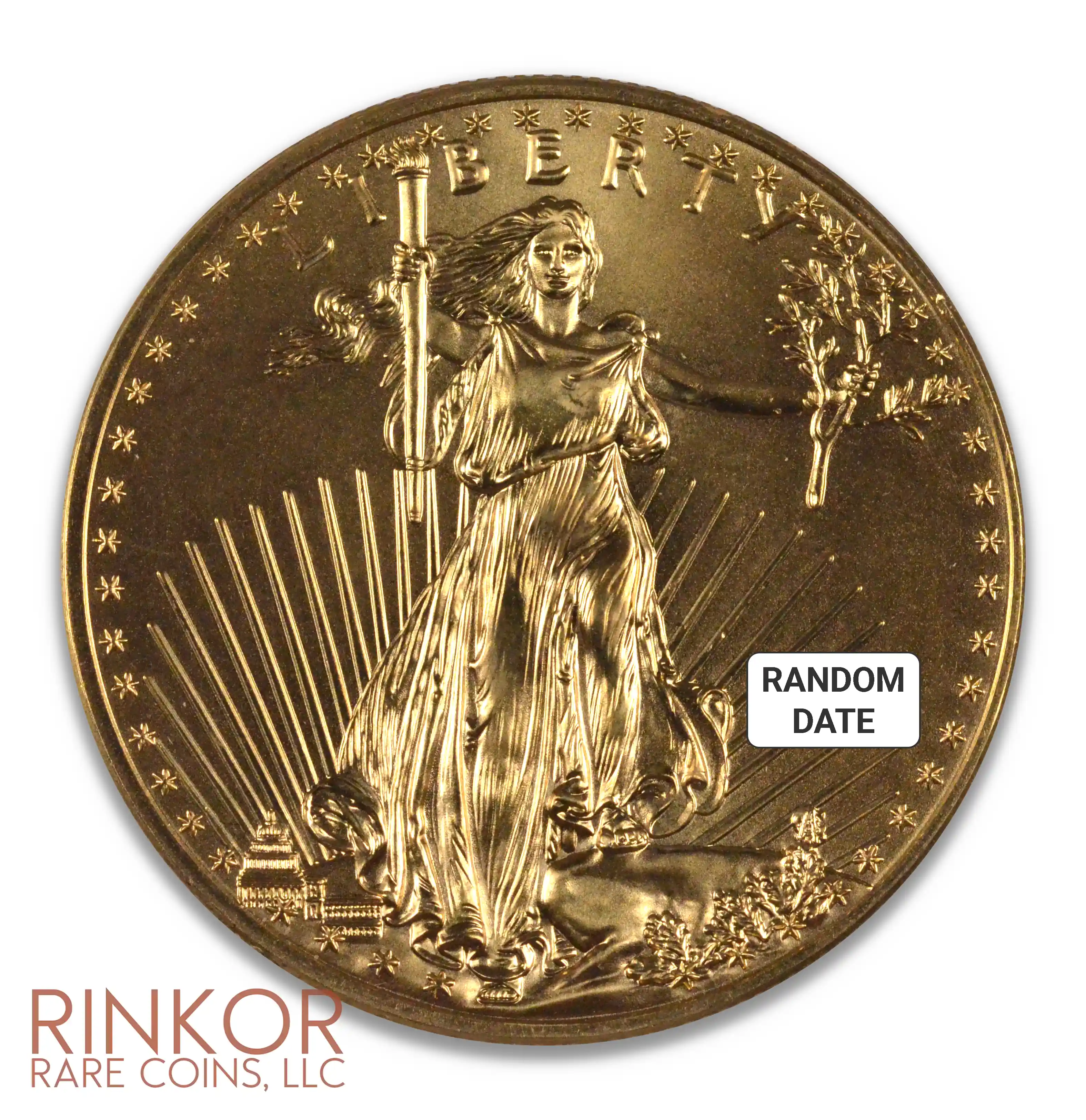 1oz American Gold Eagle Gem BU (Random Date)