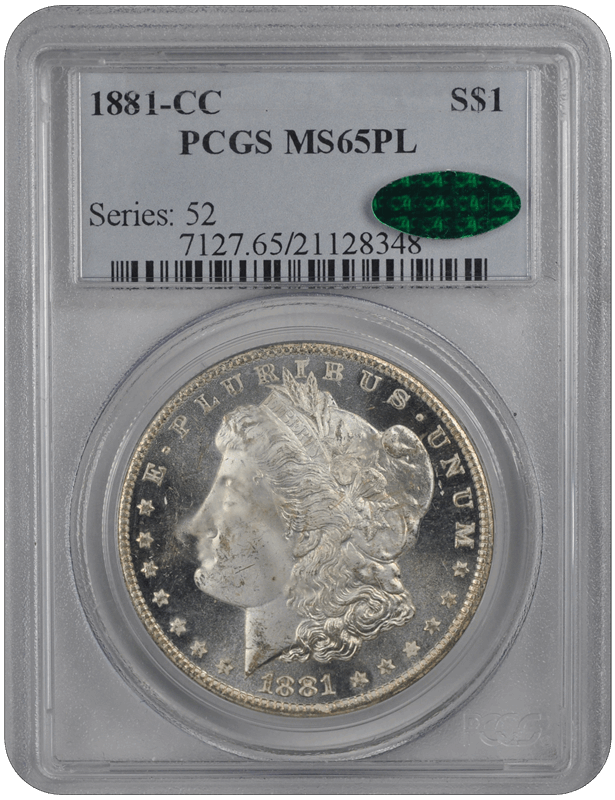 1881-CC Morgan PCGS (CAC) MS65PL 