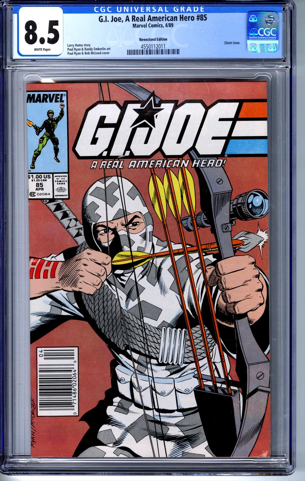 G.I. Joe, A Real American Hero #85 CGC 8.5 8.5
