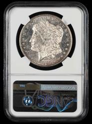 1891 CC $1 VAM 3 Spitting Eagle Top 100 Bill Fivaz Signature Label NGC  MS 61