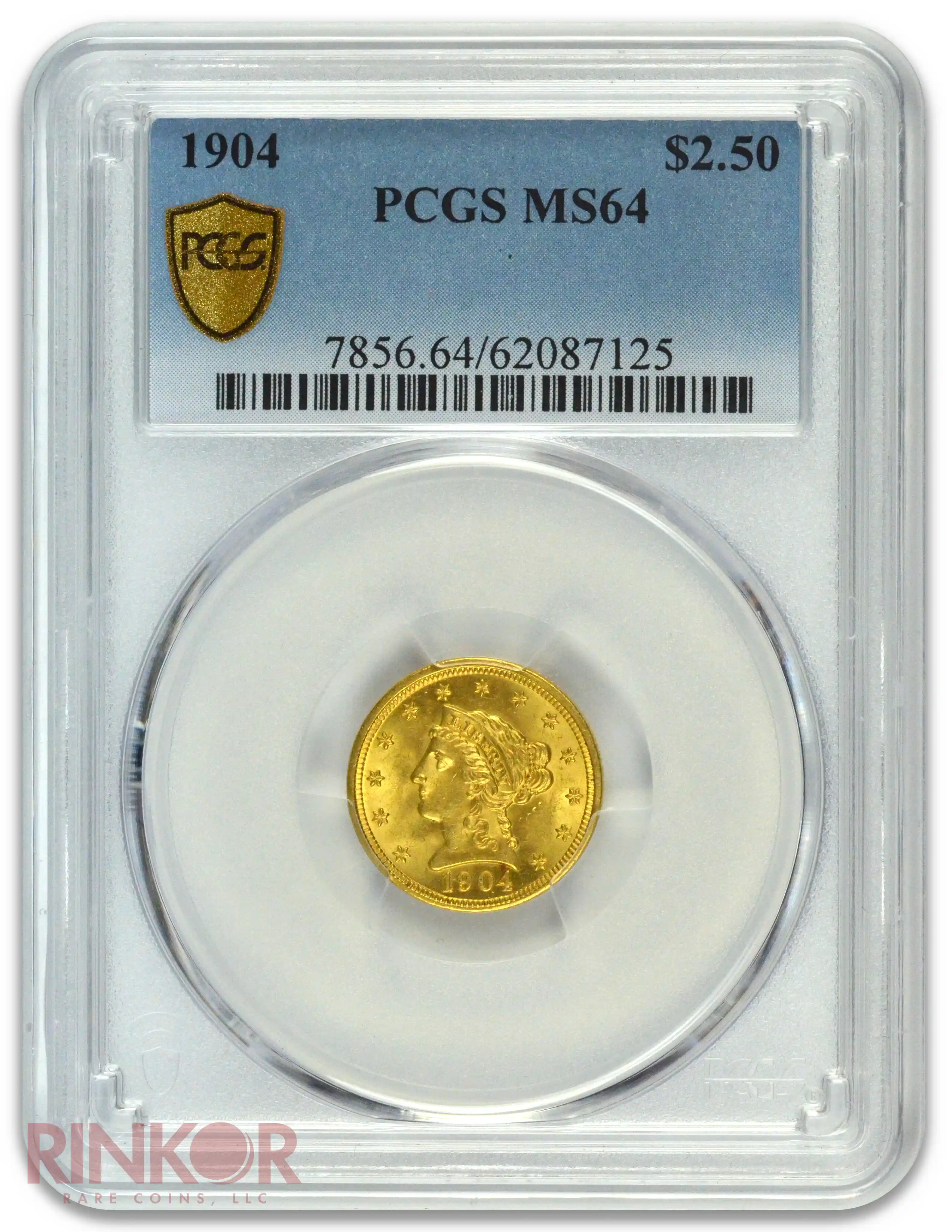 1904 $2.50 Liberty Head PCGS MS 64