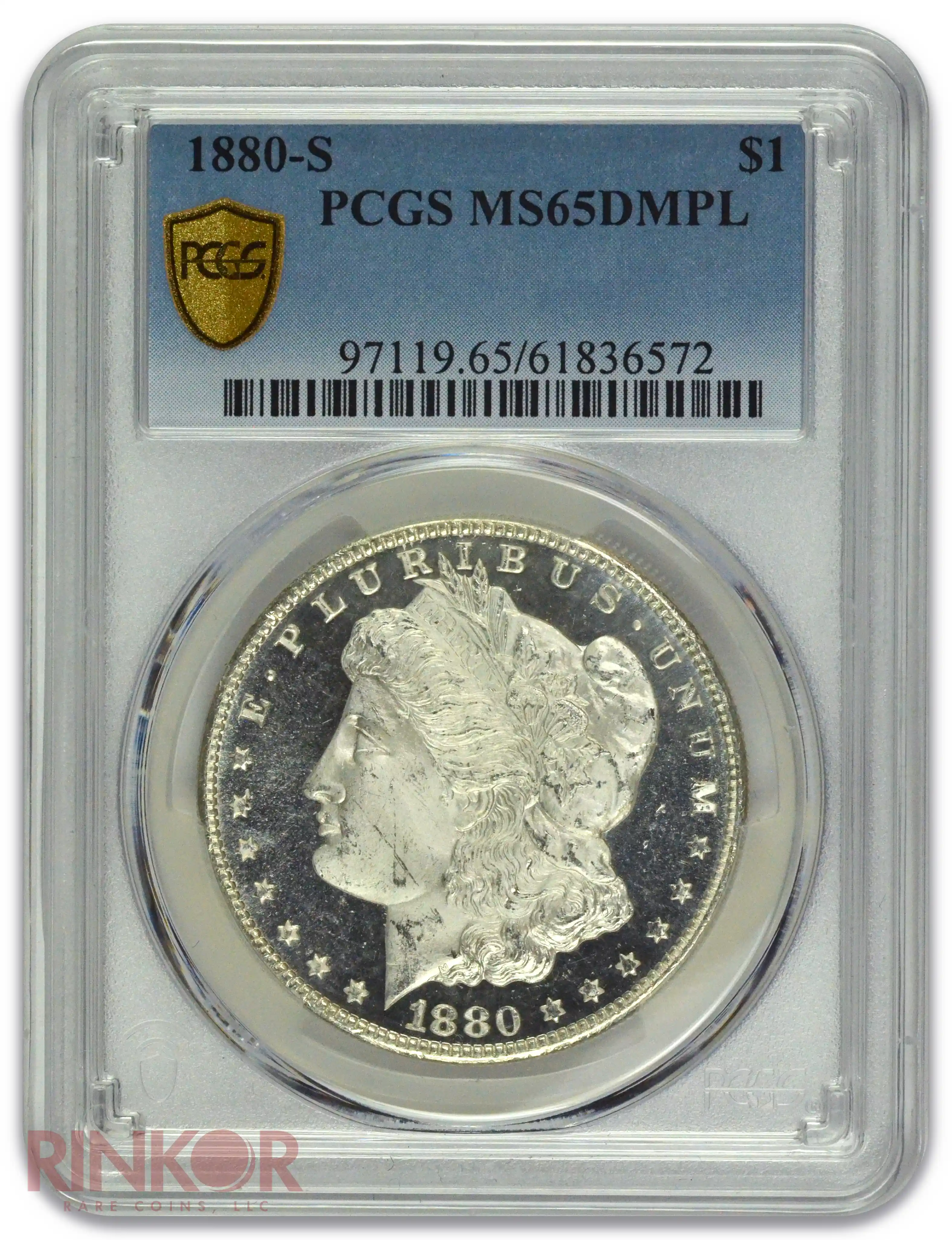 1880-S $1 Morgan Dollar PCGS MS 65 DMPL