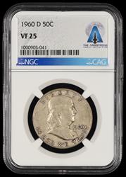 1960 D 50C  Armstrong Family Collection NGC VF-25