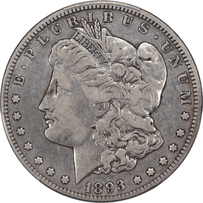 1893-O Morgan Silver Dollar $1 PCGS VF25 - Nice Original Surfaces