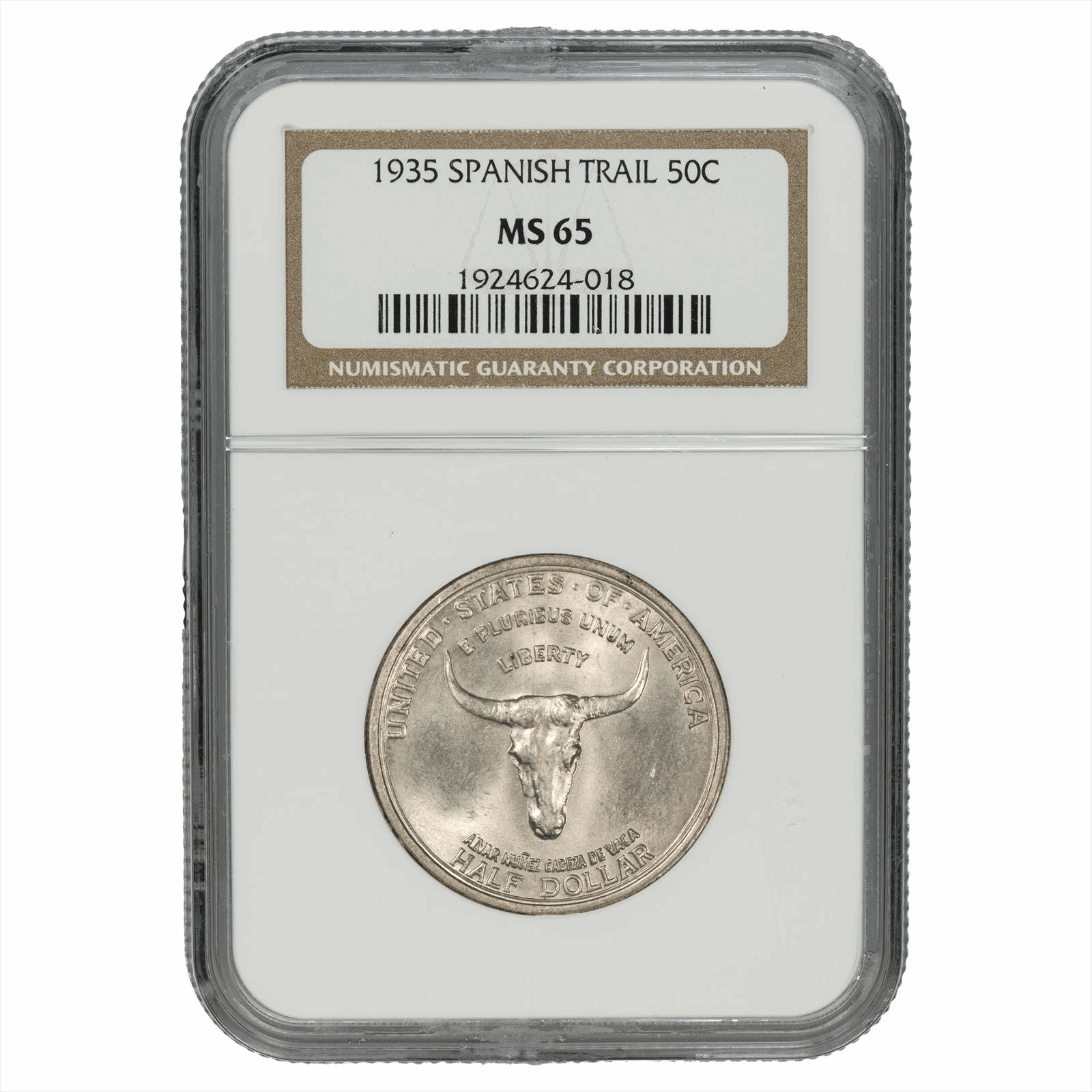 1935 Spanish Trail Half Dollar 50C NGC MS 65