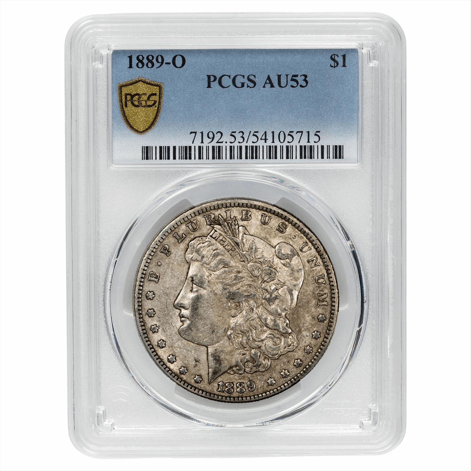 1889-O Morgan Silver Dollar $1 PCGS AU 53