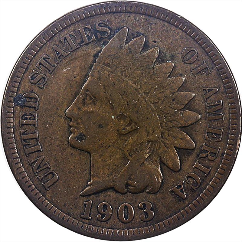 Love Token on 1903 Indian Head Cent 