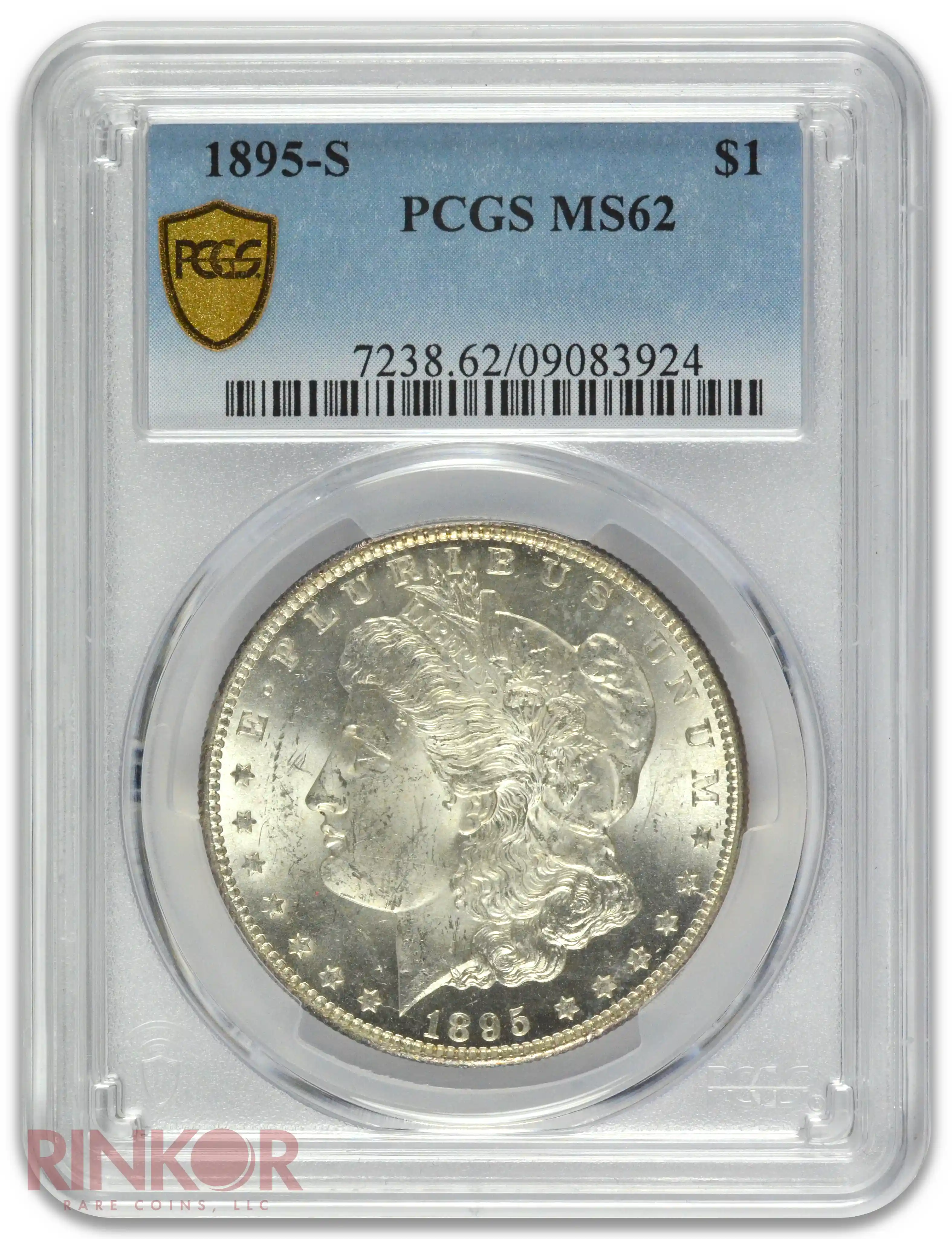 1895-S $1 PCGS MS 62