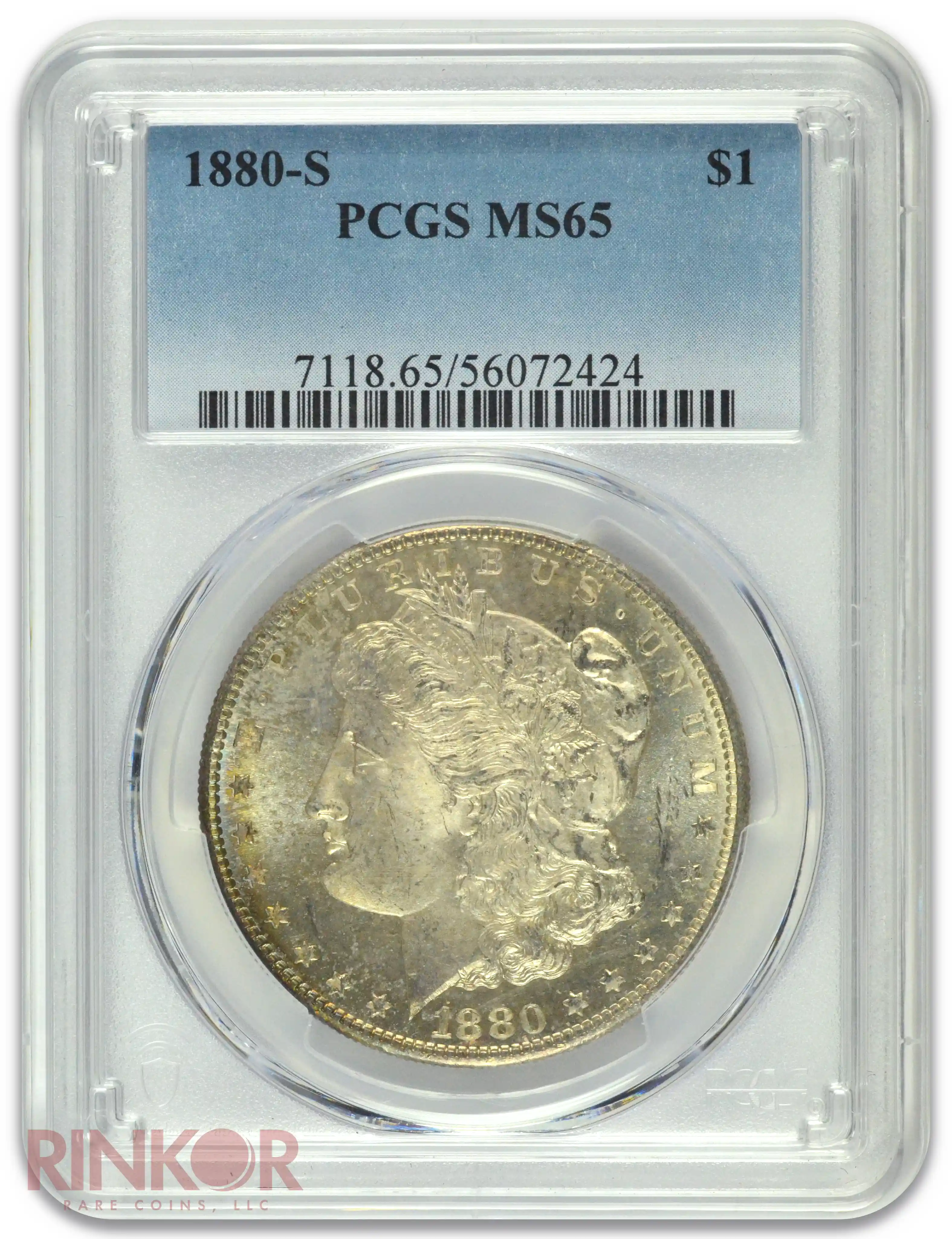 1880-S $1 Morgan Dollar PCGS MS 65
