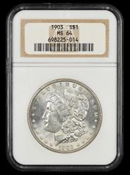 1903 $1 NGC MS 64