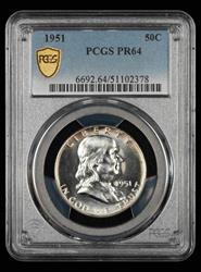 1951 50C PCGS PR 64