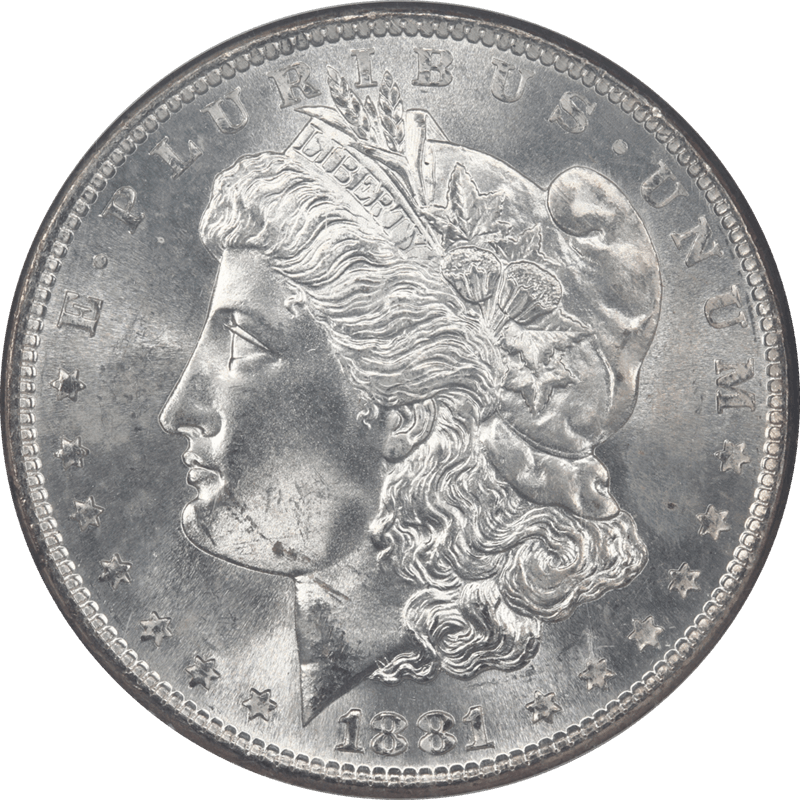 1881-S Morgan Silver Dollar $1 NGC MS 67  - Nice Lustrous Toned Coin