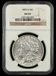 1895 O $1 NGC AU53