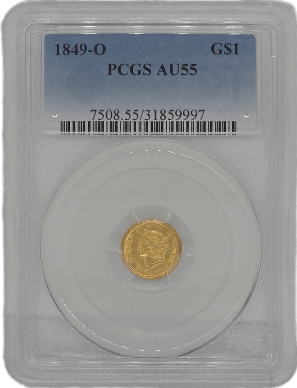 1849-O Liberty Head PCGS AU55