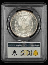 1890-CC $1 Tailbar Ex Green PCGS MS 64