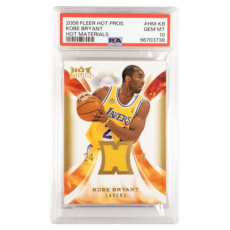 2008 Fleer Hot Prospects Kobe Bryant Hot Materials #HM-KB PSA Gem Mint 10 Cert #96703738