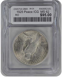 1925 Peace ICG  MS 62