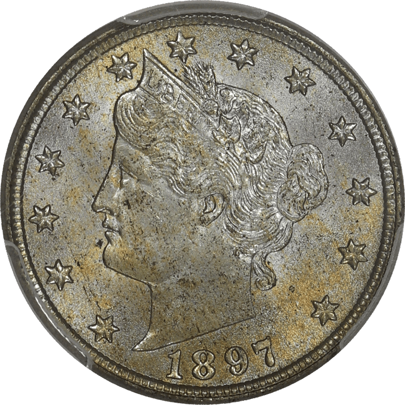 1897 Liberty V Nickel 5C PCGS MS 64 