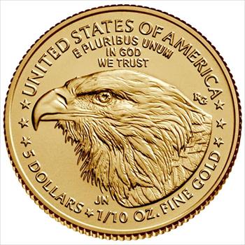 1/10 oz Gold Eagle - BU (Year Varies) image 3