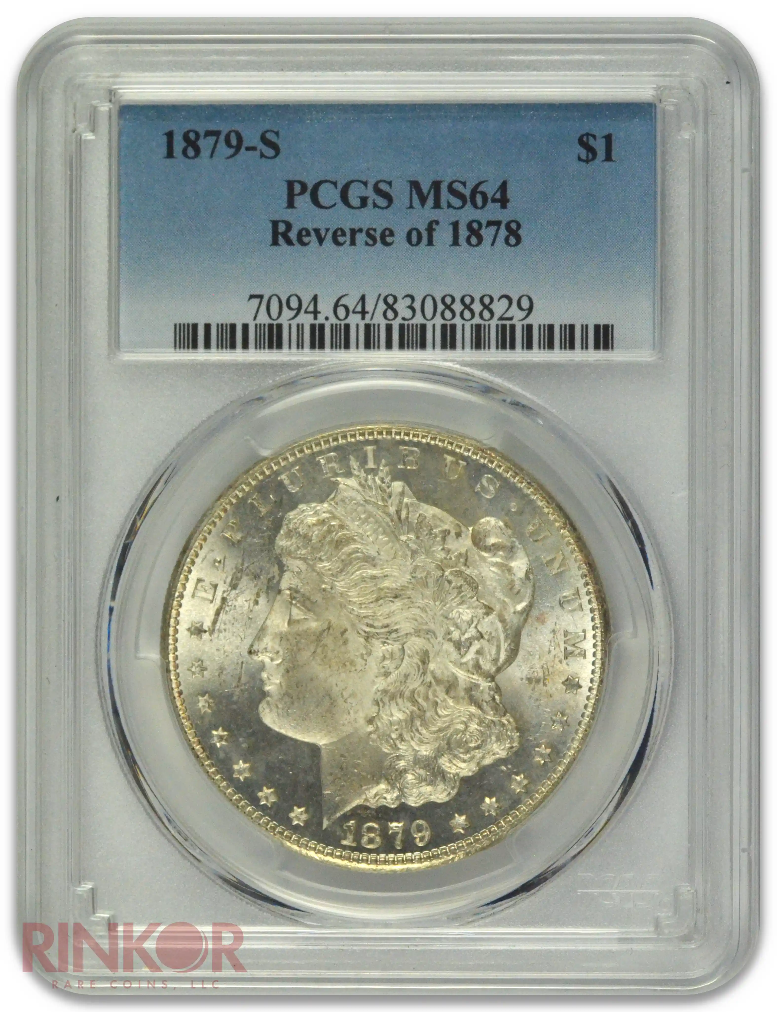 1879-S Reverse of 1878 $1 Morgan Dollar PCGS MS 64