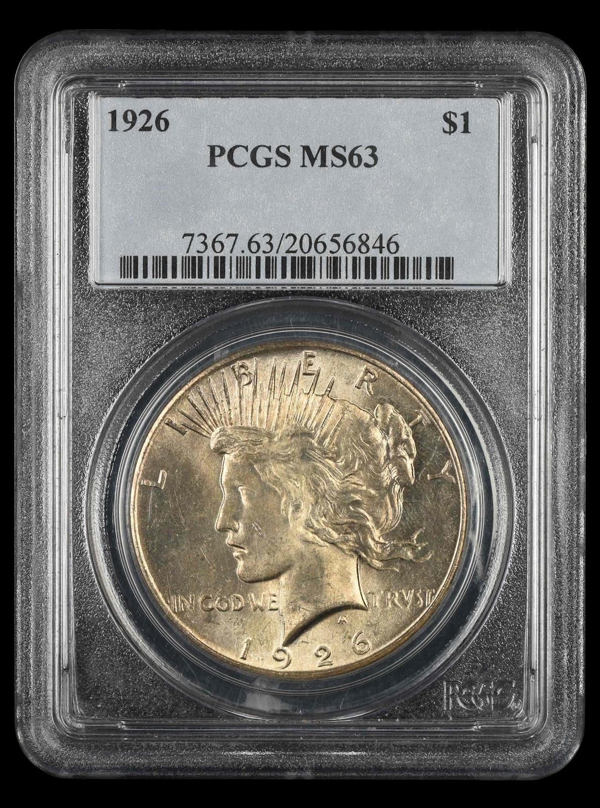 1926 $1 PCGS MS 63