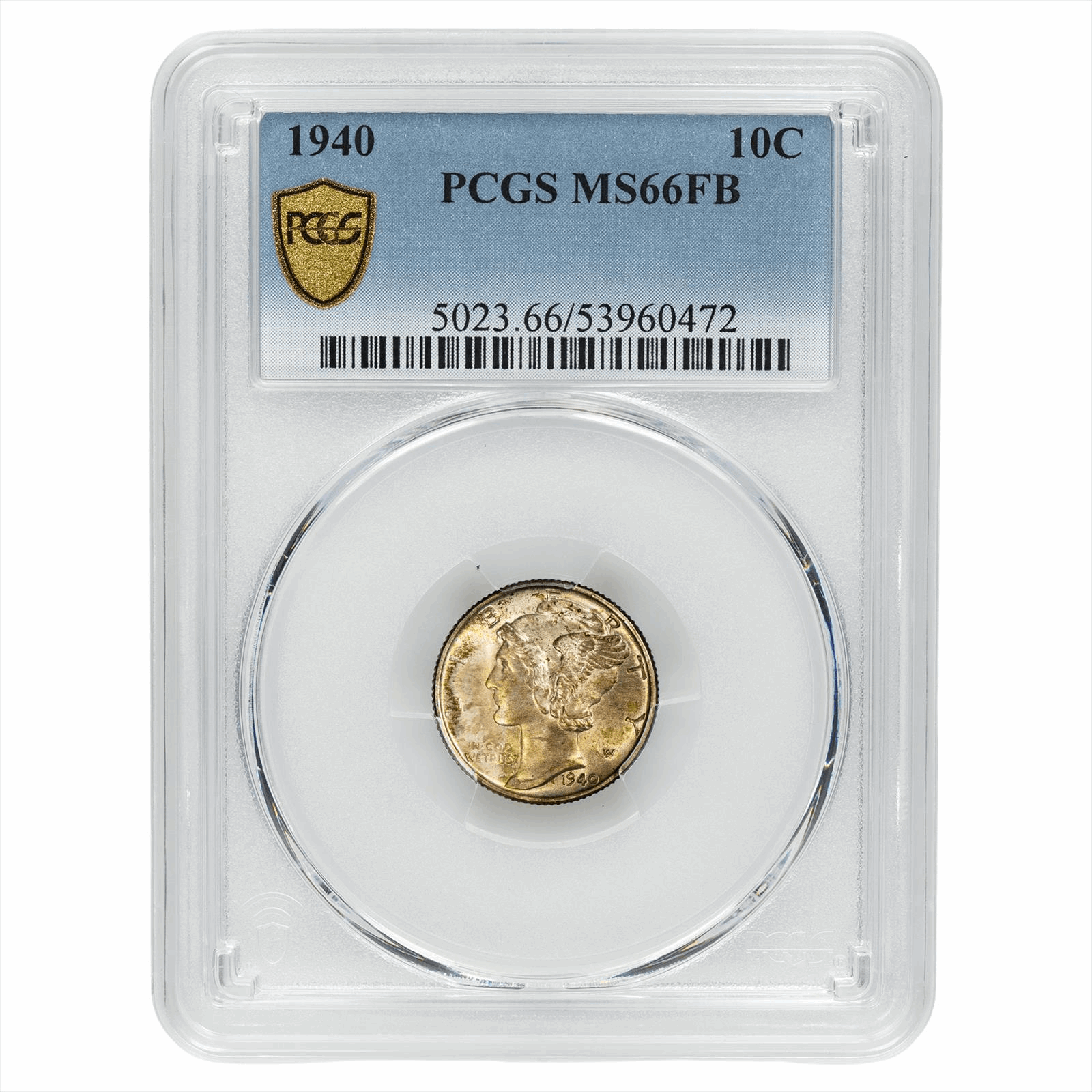 1940 Mercury Dime 10C PCGS MS 66 FB
