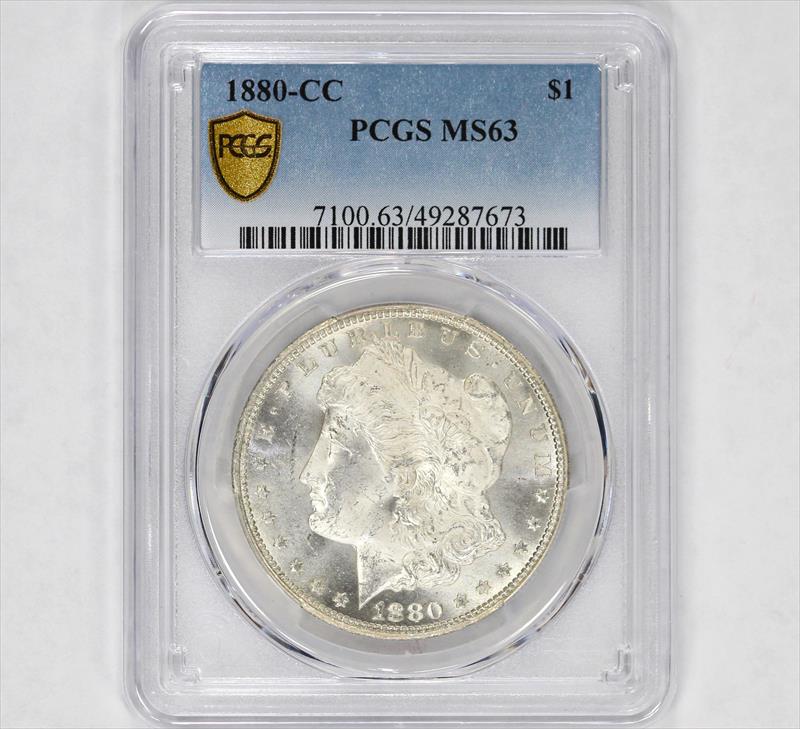 1880-CC $1 Morgan Silver Dollar - PCGS - U.S. Coins and Jewelry