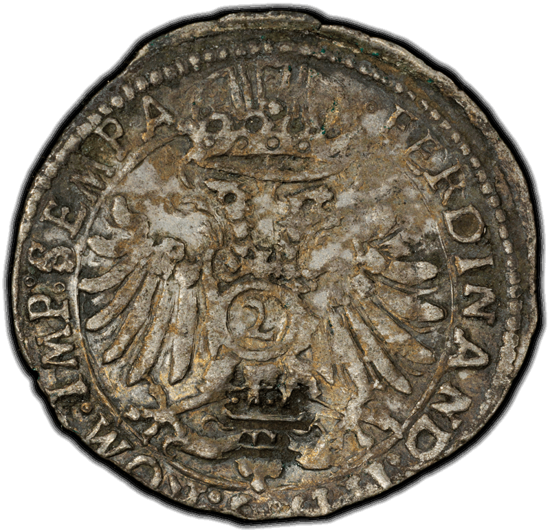 1624-german-states-speyer-albus-countermark-on-1624-leiningen-dagsburg-2-kreuzer-pcgs-xf45-cm-xf-details