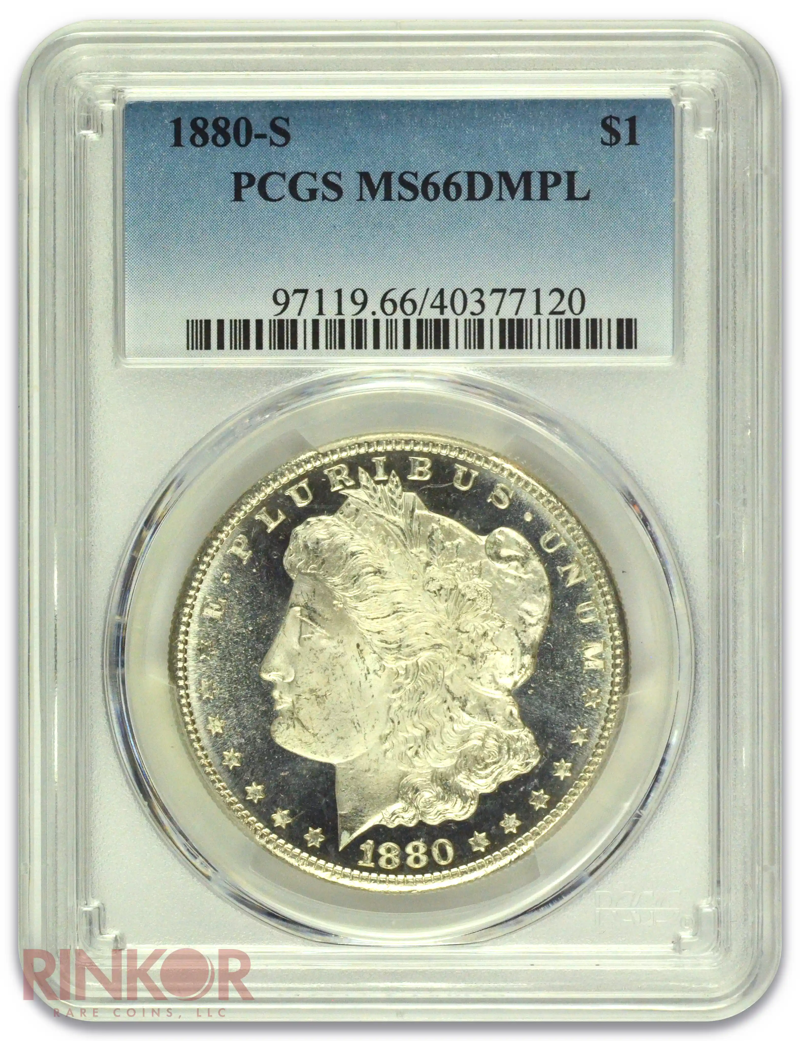 1880-S $1 Morgan Dollar PCGS MS 66 DMPL