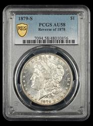 1879 S $1 PCGS Reverse of 1878 AU58
