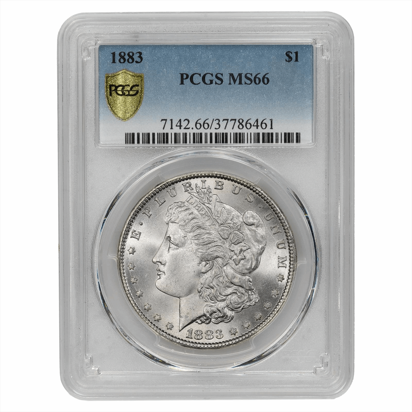 1883 Silver Morgan Dollar $1 PCGS MS 66