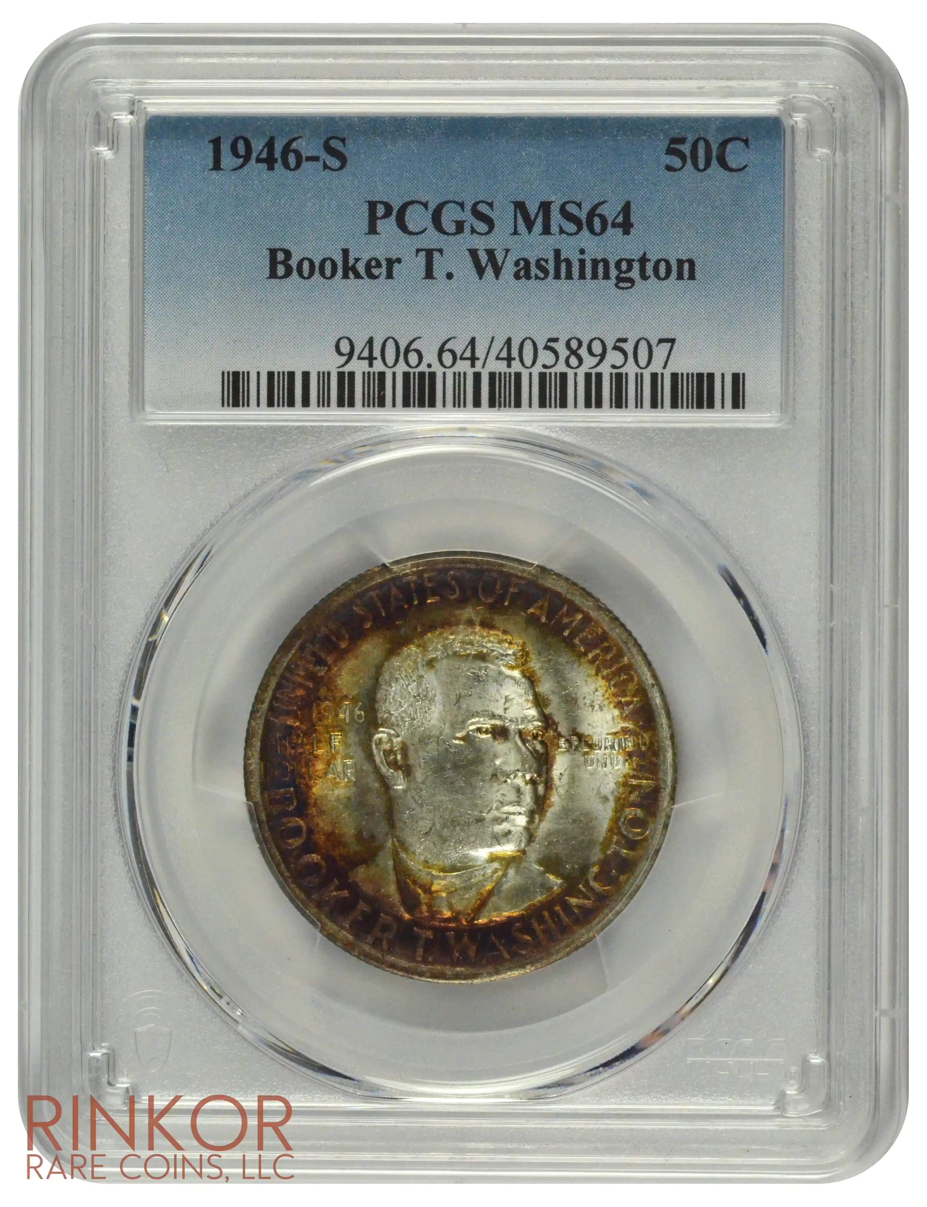 1946-S Booker T. Washington Commemorative Half Dollar PCGS MS 64