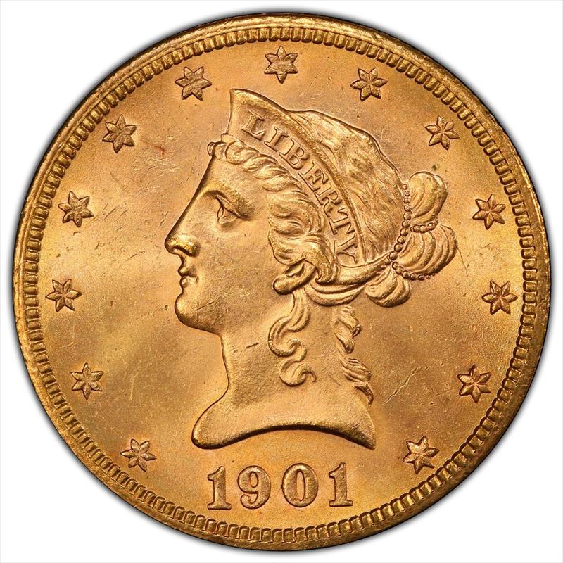 1901-S $10 PCGS MS 65 CAC