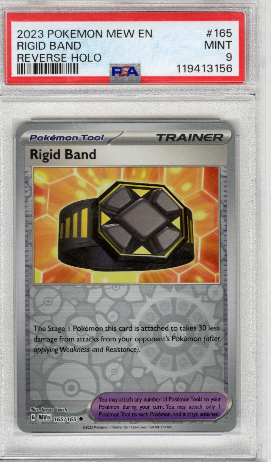 2023 Pokemon Mew En Rigid Band Reverse Holo #165 PSA Mint 9 