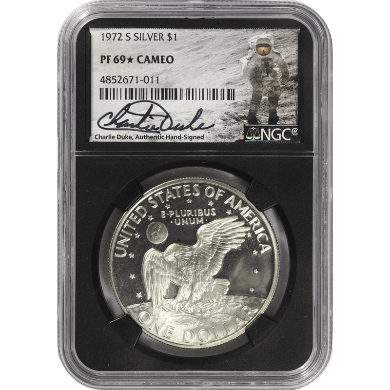 1972-S Silver Eisenhower Dollar, NGC PF 69 * CAM - Lovely