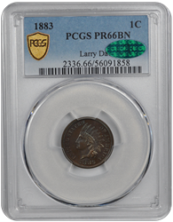 1883 Indian Head PCGS CAC BN 66