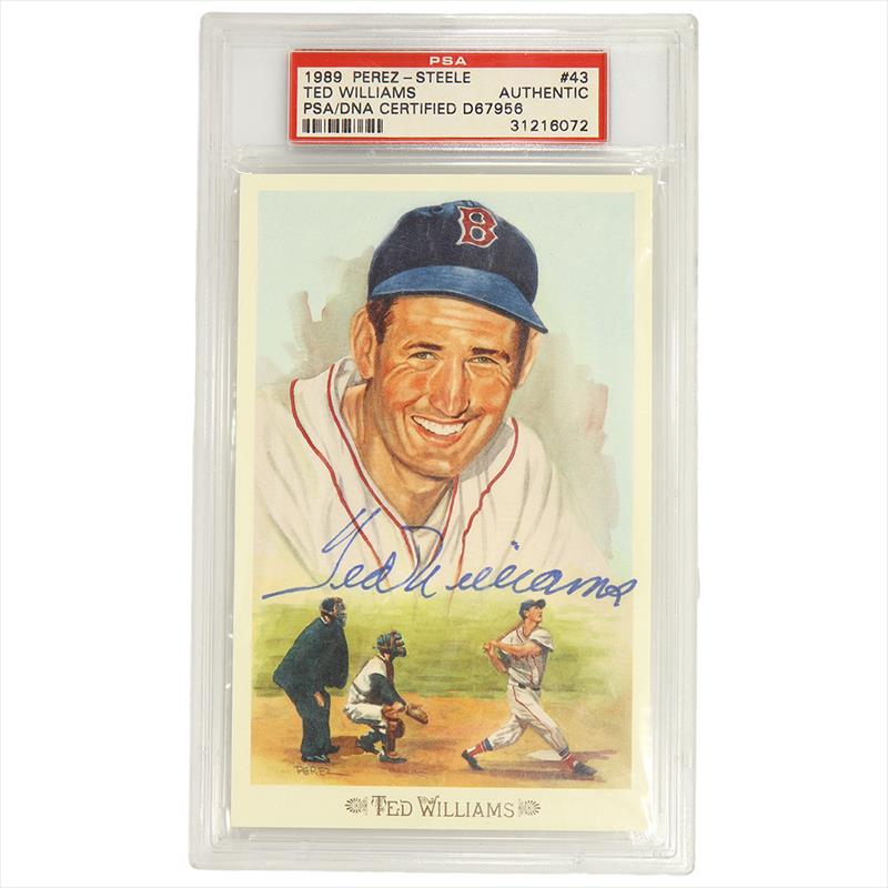1989 Perez-Steele Ted Williams #43 Post Card - PSA/DNA AUTHENTIC