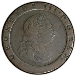 1797 Great Britain 2D PCGS F15 