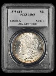 1878 8TF $1 PCGS MS63