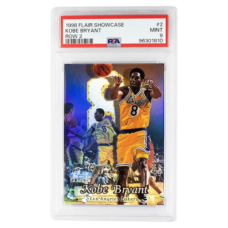 1998 Flair Showcase Kobe Bryant Row 2 #2 PSA Mint 9 