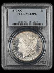 1879-CC $1 PCGS MS62 PL
